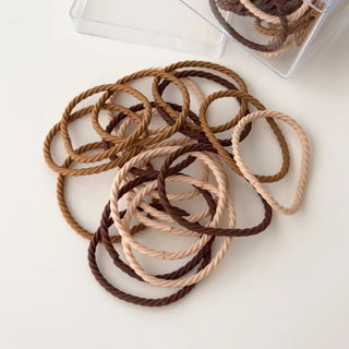 Assortment of 10 Mixed Colors Strong Hair Ties