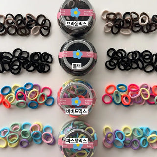 Assortment of 10 Mixed Colors Strong Hair Ties