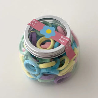 Assortment of 10 Mixed Colors Strong Hair Ties