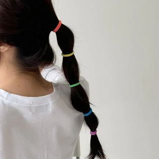 Assortment of 10 Mixed Colors Strong Hair Ties