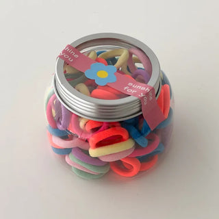 Assortment of 10 Mixed Colors Strong Hair Ties