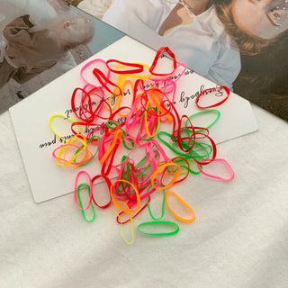 Assortment of 10 Mixed Colors Strong Hair Ties