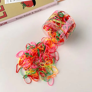Assortment of 10 Mixed Colors Strong Hair Ties