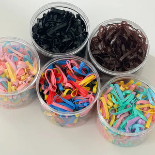 Assortment of 10 Mixed Colors Strong Hair Ties