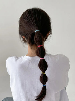 Assortment of 10 Mixed Colors Strong Hair Ties