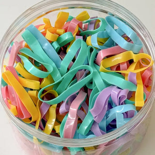 Assortment of 10 Mixed Colors Strong Hair Ties