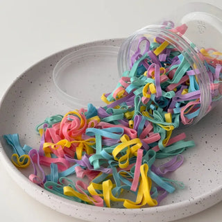 Assortment of 10 Mixed Colors Strong Hair Ties