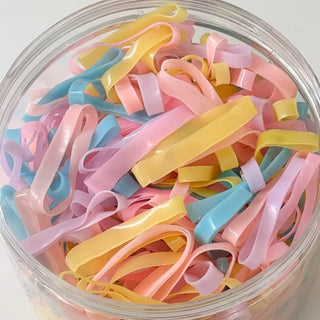 Assortment of 10 Mixed Colors Strong Hair Ties