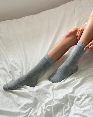 20cm Ribbed Stretchy Basic Daily Mid-Length Socks Set