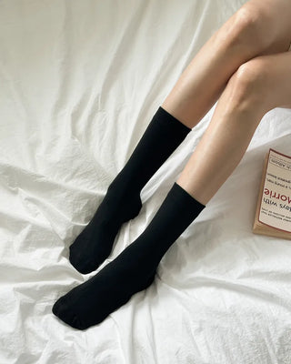 20cm Ribbed Stretchy Basic Daily Mid-Length Socks Set