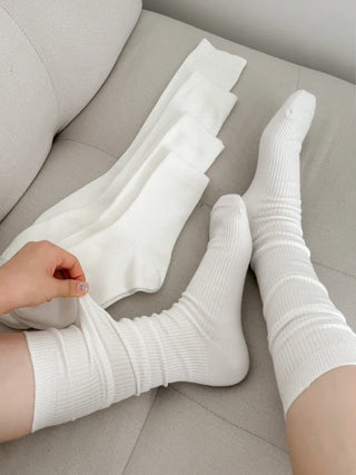 Firm, non-slip, stretchy long knee socks in