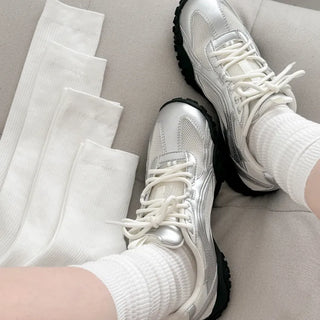 Firm, non-slip, stretchy long knee socks in