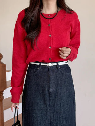 Pie Slim Line Silver Leather Thin Belt