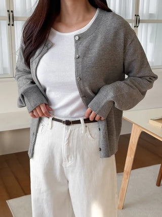 Pie Slim Line Silver Leather Thin Belt