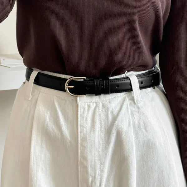 New Leather Casual Slim Leather Belt Collection
