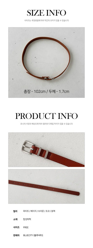 New Leather Casual Slim Leather Belt Collection