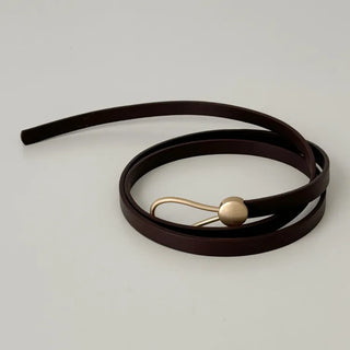 New Leather Casual Slim Leather Belt Collection