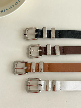 New Leather Casual Slim Leather Belt Collection