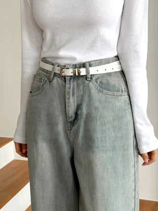 New Leather Casual Slim Leather Belt Collection