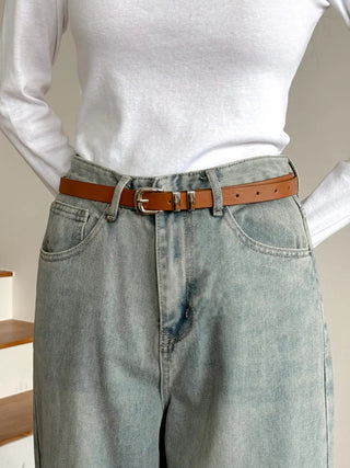 New Leather Casual Slim Leather Belt Collection