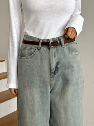 New Leather Casual Slim Leather Belt Collection