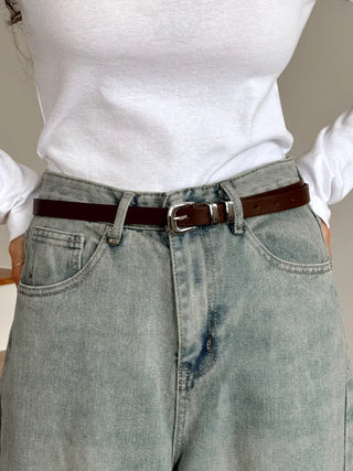 New Leather Casual Slim Leather Belt Collection
