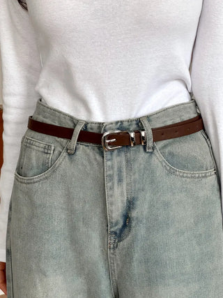 New Leather Casual Slim Leather Belt Collection