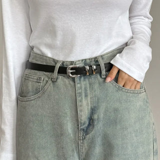 New Leather Casual Slim Leather Belt Collection