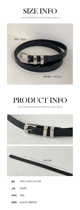 New Leather Casual Slim Leather Belt Collection