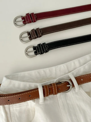 New Leather Casual Slim Leather Belt Collection