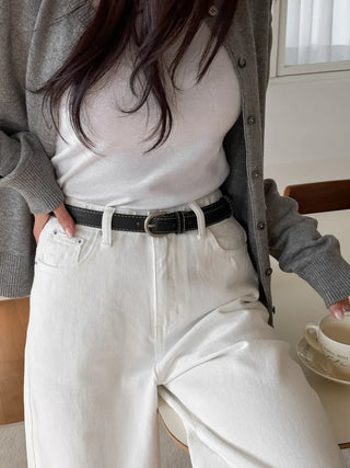 New Leather Casual Slim Leather Belt Collection