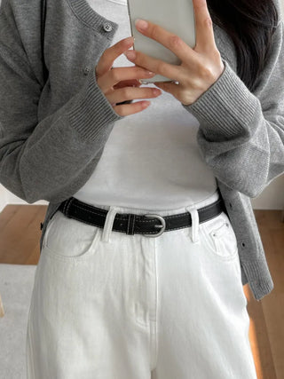 New Leather Casual Slim Leather Belt Collection