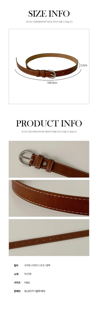 New Leather Casual Slim Leather Belt Collection