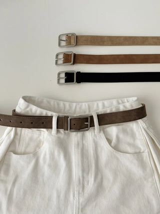 New Leather Casual Slim Leather Belt Collection
