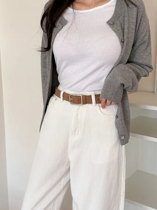 New Leather Casual Slim Leather Belt Collection
