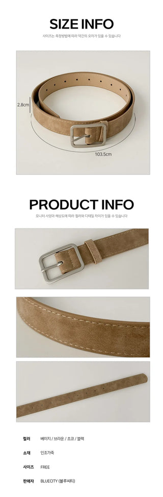 New Leather Casual Slim Leather Belt Collection