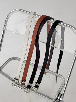 New Leather Casual Slim Leather Belt Collection