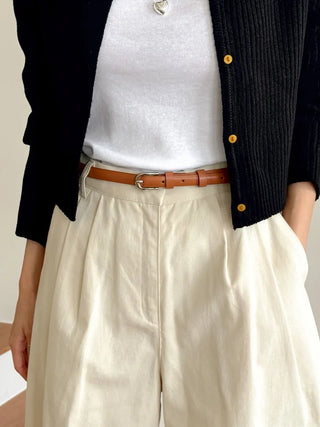 New Leather Casual Slim Leather Belt Collection
