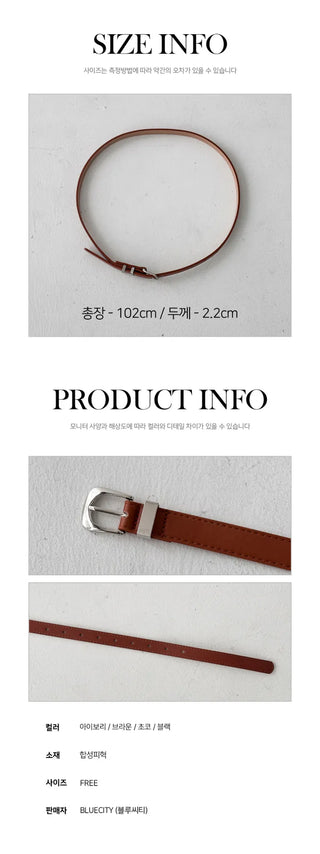 New Leather Casual Slim Leather Belt Collection