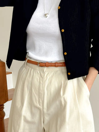 New Leather Casual Slim Leather Belt Collection