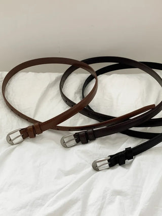 New Leather Casual Slim Leather Belt Collection