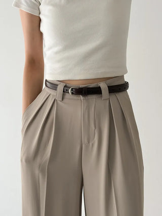 New Leather Casual Slim Leather Belt Collection