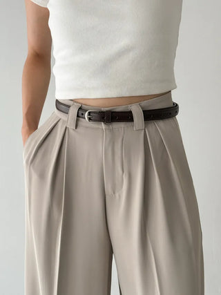 New Leather Casual Slim Leather Belt Collection