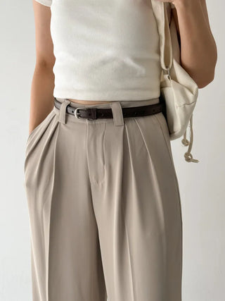 New Leather Casual Slim Leather Belt Collection