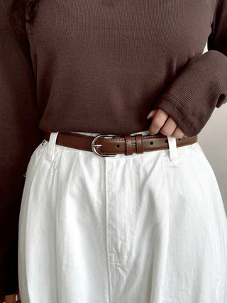 New Leather Casual Slim Leather Belt Collection