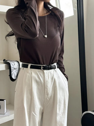 New Leather Casual Slim Leather Belt Collection