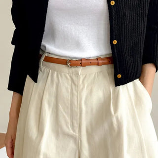 New Leather Casual Slim Leather Belt Collection
