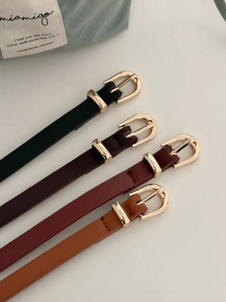 New Leather Casual Slim Leather Belt Collection