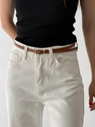 New Leather Casual Slim Leather Belt Collection