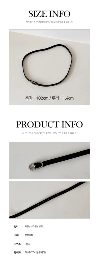 New Leather Casual Slim Leather Belt Collection